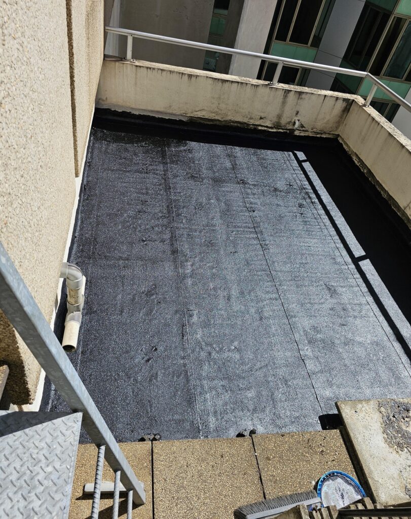 Roof deck waterproofing on St Georges Terrace, Perth
