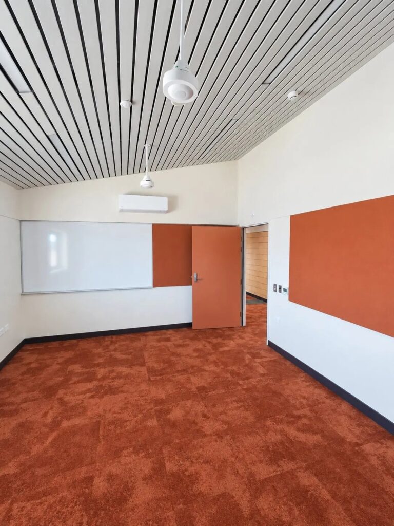 School classroom after interior painting