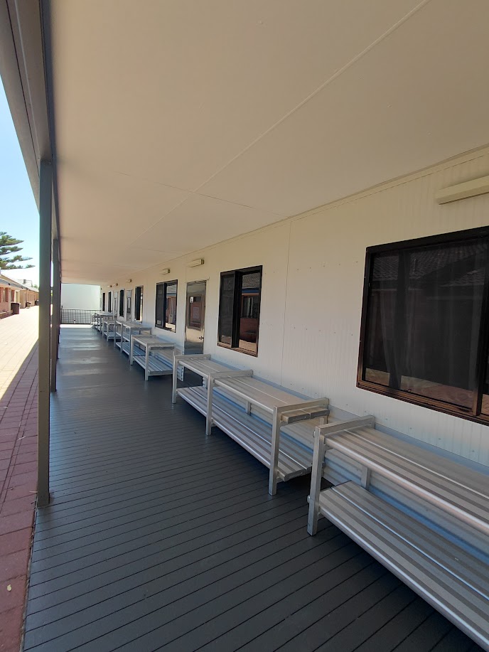 Classroom verandah with new decking, Waikiki