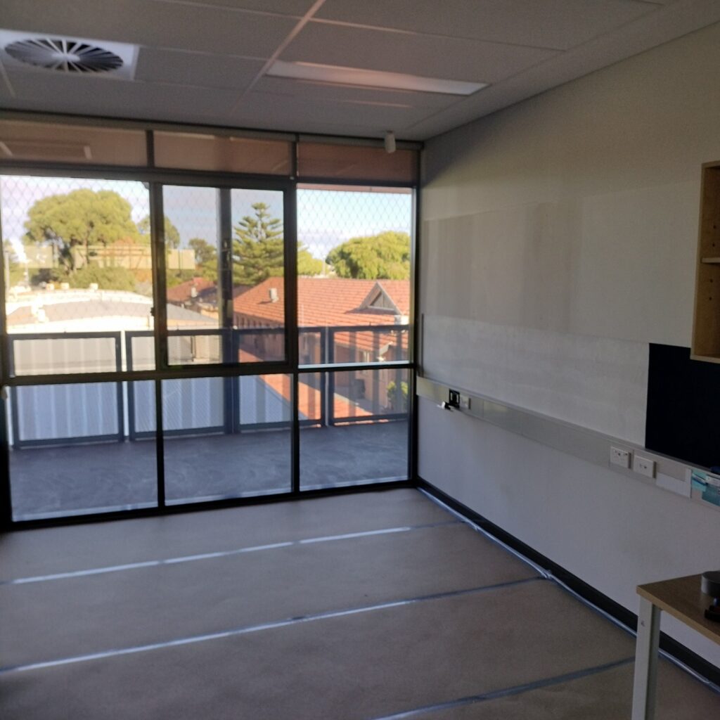 School staff room wall removal, Waikiki