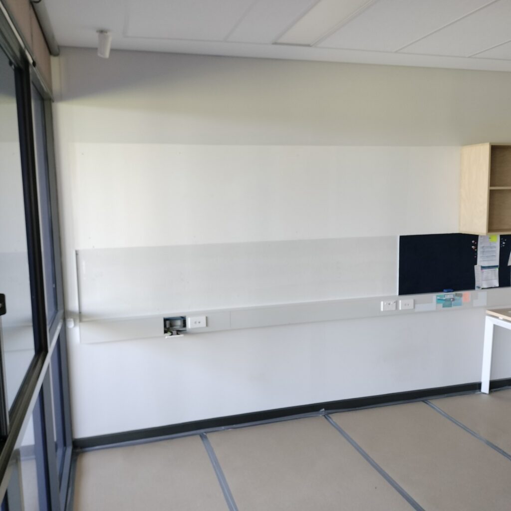 School staff room wall removal, Waikiki