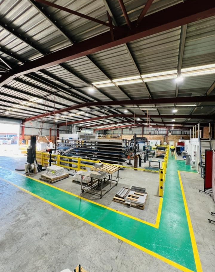 Warehouse floor linemarking